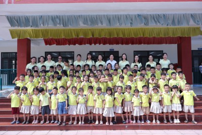 HÀNH TRÌNH KHÁM PHÁ “NGÔI TRƯỜNG MỚI” CỦA CÁC BÉ 5 - 6 TUỔ