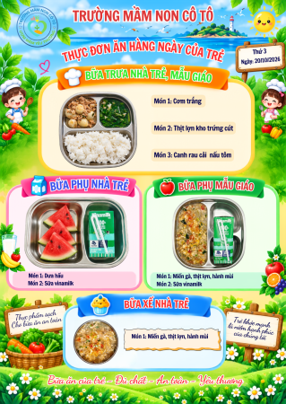 THỰC ĐƠN NGÀY 20/10/2026