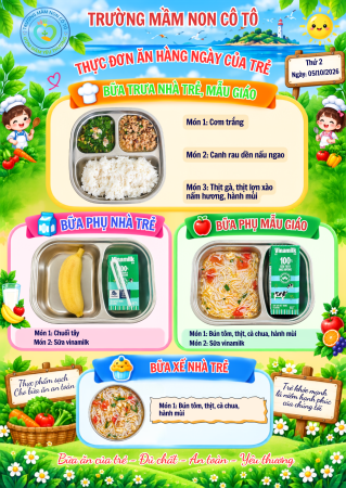 THỰC ĐƠN NGÀY 05/10/2026