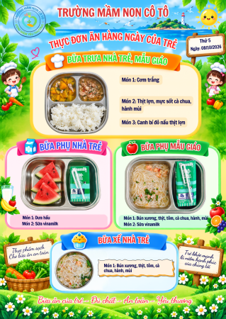 THỰC ĐƠN NGÀY 08/10/2026